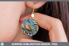 Gorgeous3D Birds Round Earrings design.