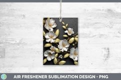Gorgeous3D Black and Gold Air Freshener design.