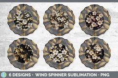 Bundle of six 3D Apple Blossoms Wind Spinner designs.