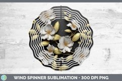 Gorgeous3D Black and Gold Wind Spinner design.