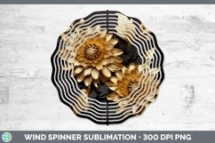Gorgeous3D Black and Gold Wind Spinner design.