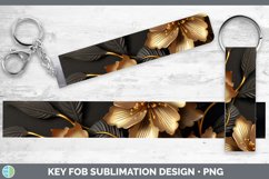 Gorgeous3D Black and Gold Key Fob design.