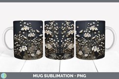 Bundle of six 3D Babies Breath Mug Wrap designs.