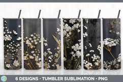 Bundle of six 3D Babies Breath Tumbler designs.