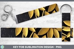 Gorgeous3D Black and Gold Key Fob design.
