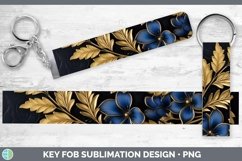 Gorgeous3D Black and Gold Key Fob design.