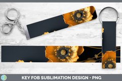 Gorgeous3D Black and Gold Key Fob design.