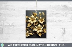 Gorgeous3D Black and Gold Air Freshener design.