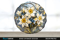 3D Black and Gold Columbine Flowers Wind Spinner PNG Design Product Image 1
