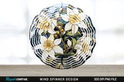 3D Black and Gold Columbine Flowers Wind Spinner PNG Design Product Image 1