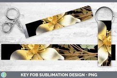 Gorgeous3D Black and Gold Key Fob design.