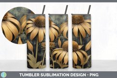 Gorgeous3D Coneflowers Tumbler design.