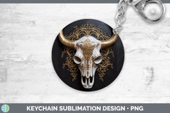 Gorgeous3D Black and Gold Keychain design.