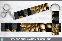Gorgeous3D Black and Gold Key Fob design.