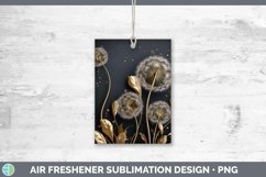 Gorgeous3D Black and Gold Air Freshener design.