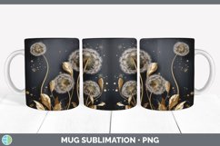 Gorgeous3D Dandelion Mug Wrap design.