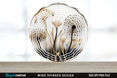 3d Black And Gold Dandelion Flowers Wind Spinner, 3d Dandelion Wind Spinner, Wind Spinner Love, 3d Black And Gold Flower Wind Spinner, 3d Black And Gold Dandelion Flowers Spinner, 3d Dandelion Spinner, 3d Black And Gold Flower Spinner, Wind Spinner, Subli