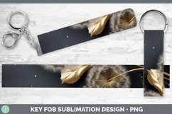 Gorgeous3D Black and Gold Key Fob design.