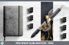 Gorgeous3D Black and Gold Pen Wrap design.