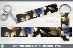 Gorgeous3D Black and Gold Key Fob design.