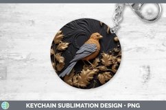 Gorgeous3D Black and Gold Keychain design.