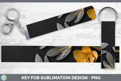 Gorgeous3D Black and Gold Key Fob design.