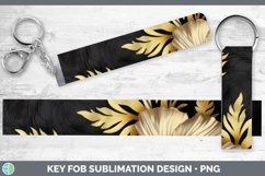 Gorgeous3D Black and Gold Key Fob design.
