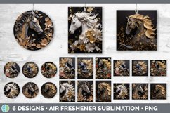 Bundle of six 3D Horse Air Freshener designs.