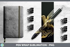 Gorgeous3D Black and Gold Pen Wrap design.