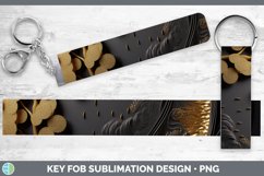 Gorgeous3D Black and Gold Key Fob design.