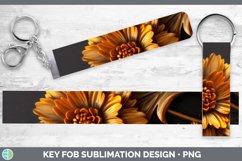 Gorgeous3D Black and Gold Key Fob design.