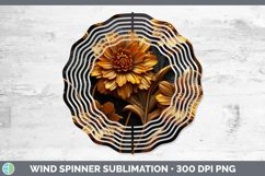 Gorgeous3D Black and Gold Wind Spinner design.