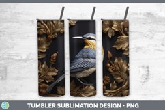Gorgeous3D Black and Gold Tumbler design.
