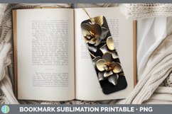 Gorgeous3D Black and Gold Bookmark design.