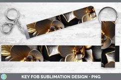 Gorgeous3D Black and Gold Key Fob design.