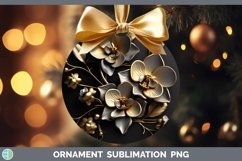 Gorgeous3D Black and Gold Ornament design.