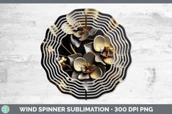 Gorgeous3D Black and Gold Wind Spinner design.