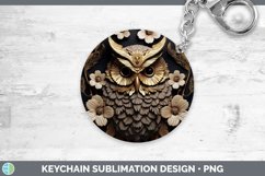 Gorgeous3D Black and Gold Keychain design.