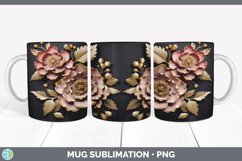 Gorgeous3D Peonies Mug Wrap design.