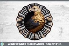 Gorgeous3D Black and Gold Wind Spinner design.