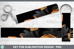 Gorgeous3D Black and Gold Key Fob design.