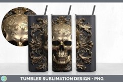 Gorgeous3D Black and Gold Tumbler design.