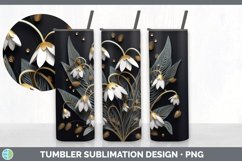 Gorgeous3D Snowdrops Tumbler design.