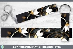 Gorgeous3D Black and Gold Key Fob design.
