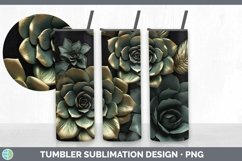 Gorgeous3D Black and Gold Tumbler design.