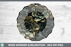 Gorgeous3D Black and Gold Wind Spinner design.