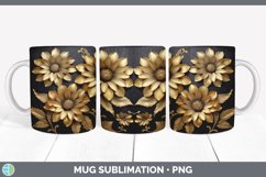 Gorgeous3D Zinnias Mug Wrap design.