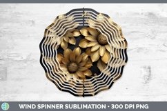 Gorgeous3D Black and Gold Wind Spinner design.