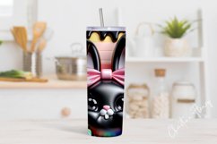 3D Black Easter Bunny Tumbler Wrap PNG Product Image 2