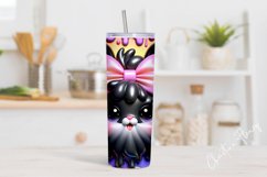 3D Black Easter Bunny Tumbler Wrap PNG Product Image 2